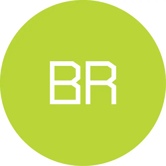 Isotipo con las iniciales BR de Building Revolution